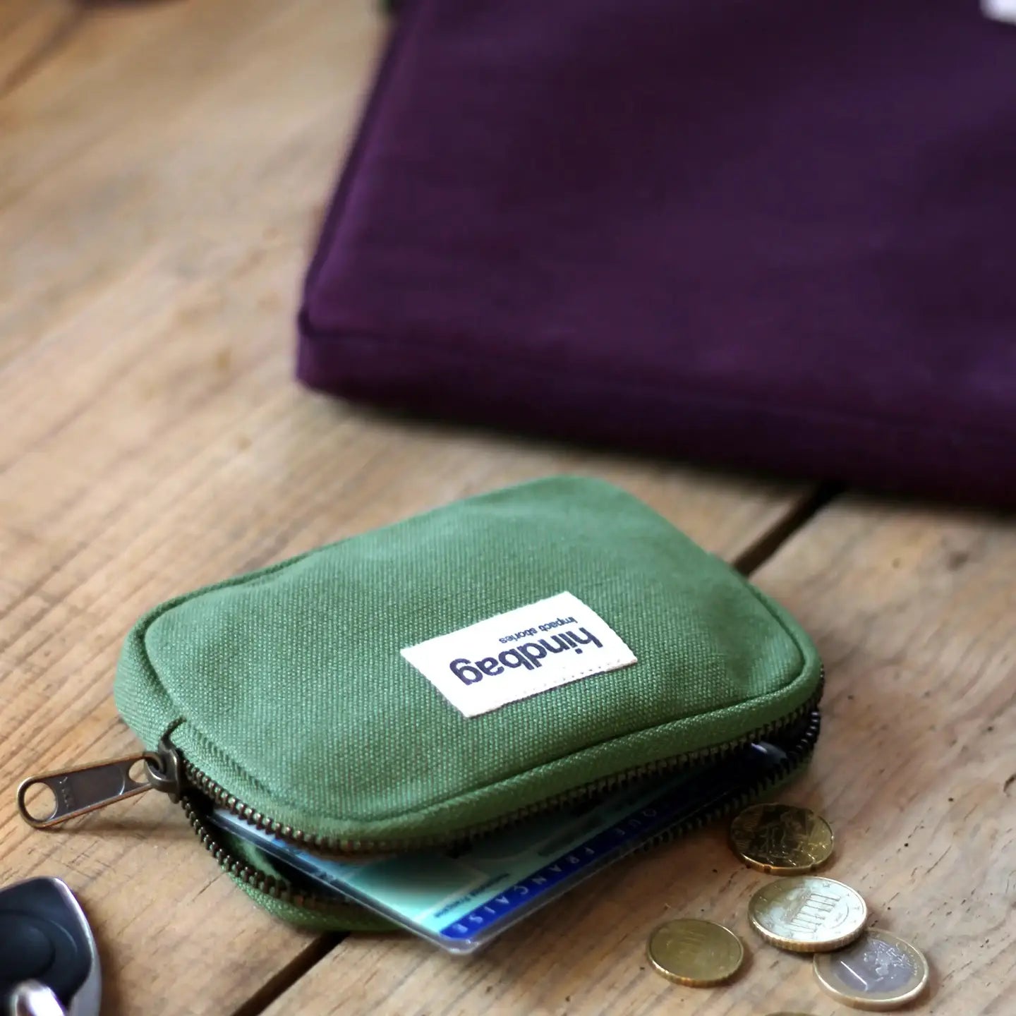 Hindbag Coin Purse, Olive Green