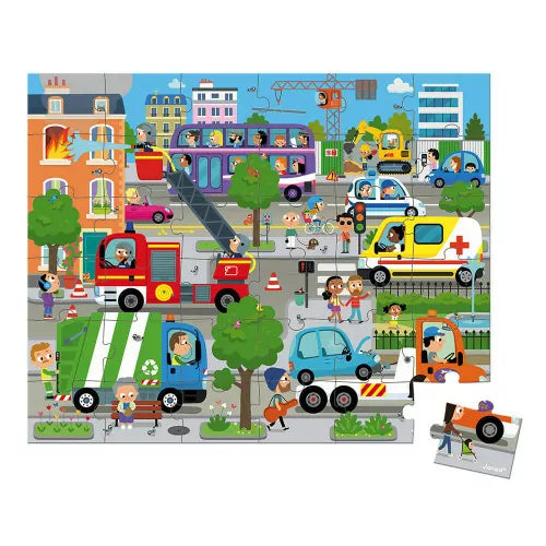 36-teiliges Puzzle, Stadt