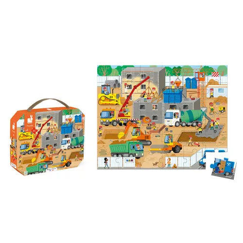 36 Teile Puzzle ''Bauplatz''