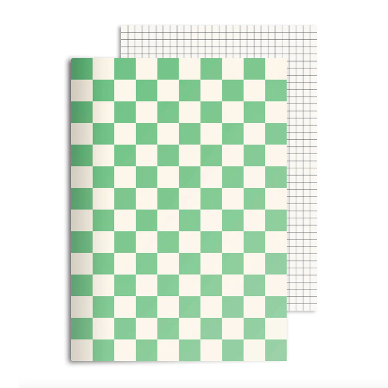 Notebook ''Checkered Green''