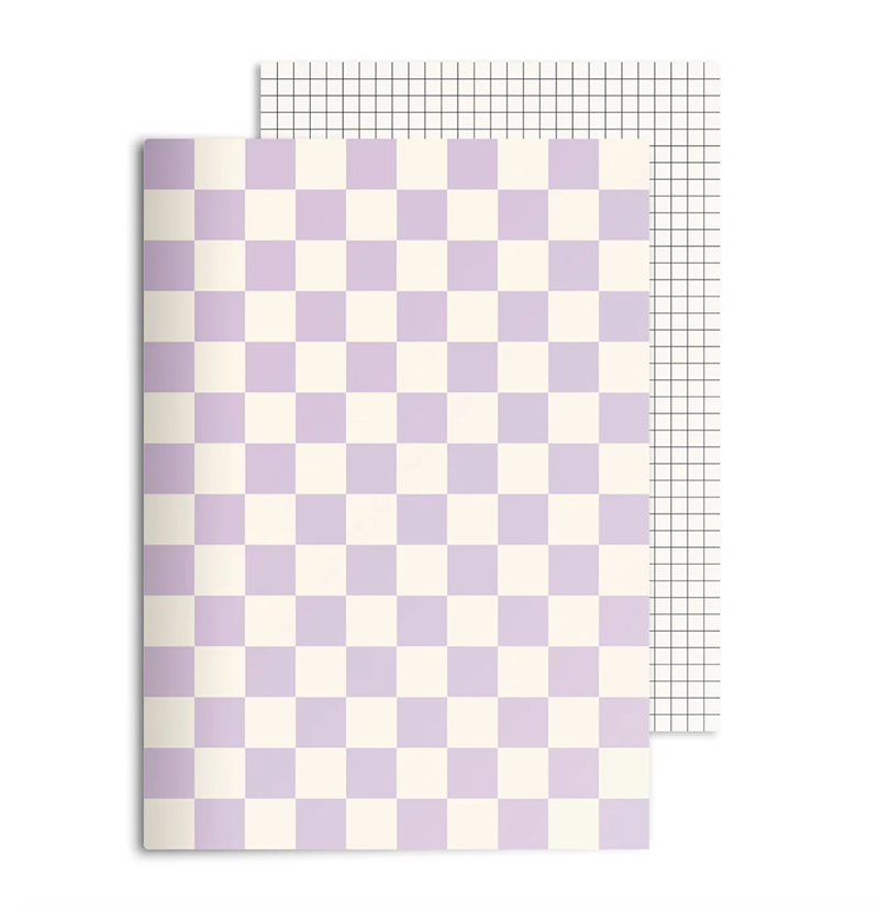 Notebook ''Checkered Lilac''