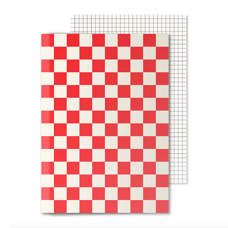 Notebook ''Checkered Red''