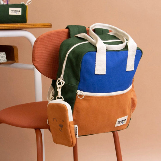 Children's Arthur Backpack, Tricolour Electric Blue