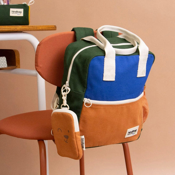 Children's Arthur Backpack, Tricolour Electric Blue