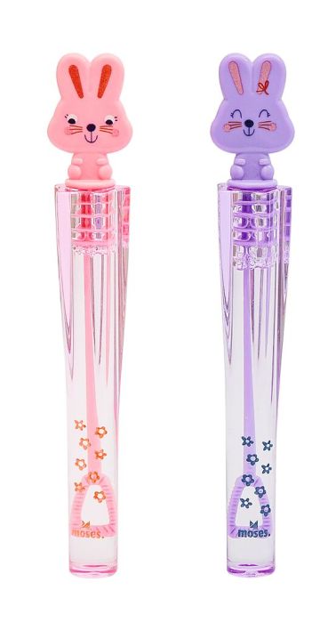 Hasen-Seifenblasen-Set, 2 Stück, Rosa / Flieder