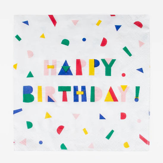 Partyservietten „Happy Birthday“