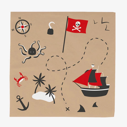 Partyservietten ''Piraten''