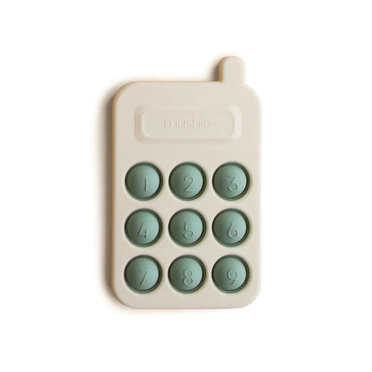 Mushie Phone Press Toy ''Cambridge Blue''