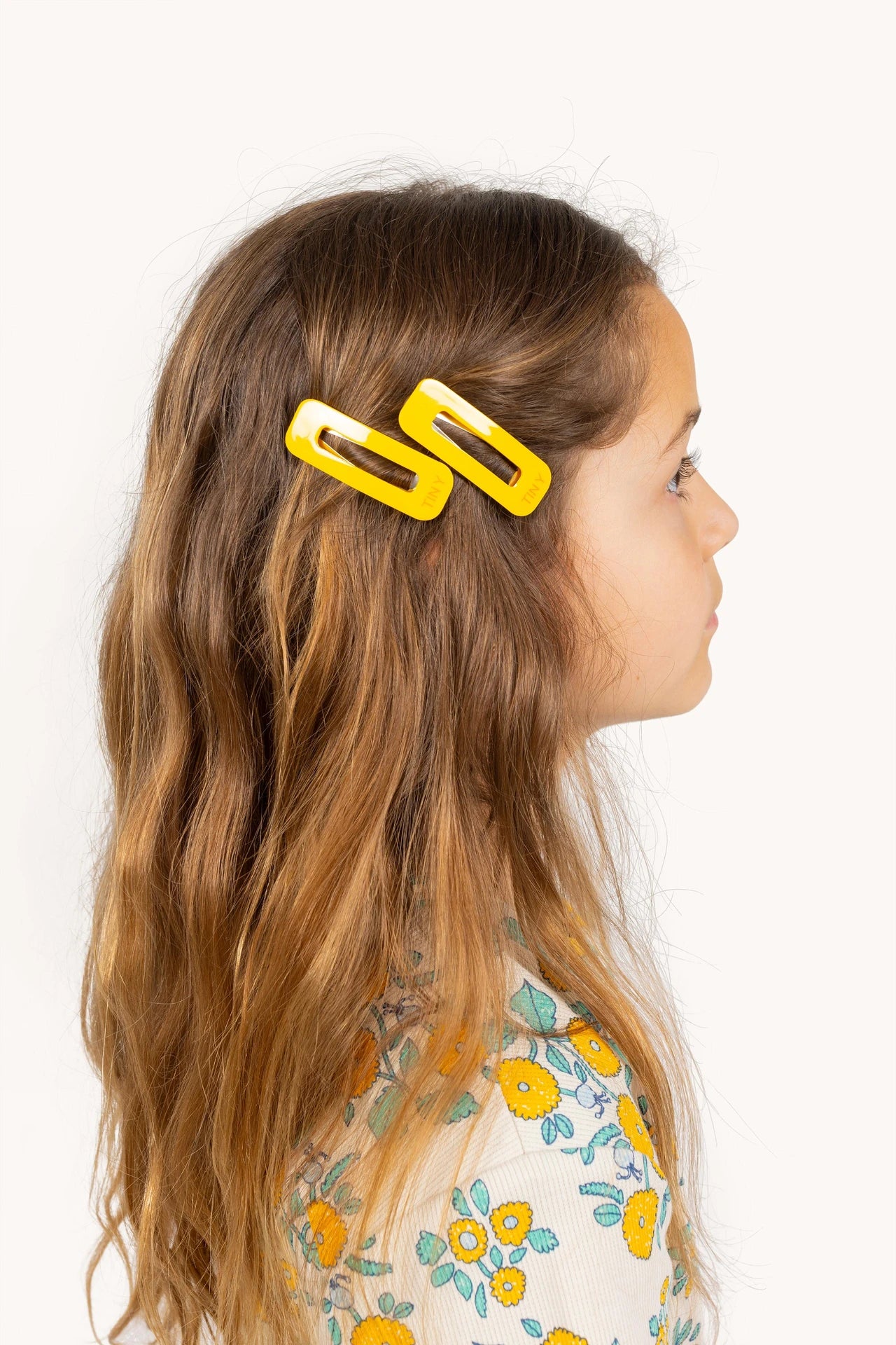 Tiny Hair Clips Set ''Yellow''