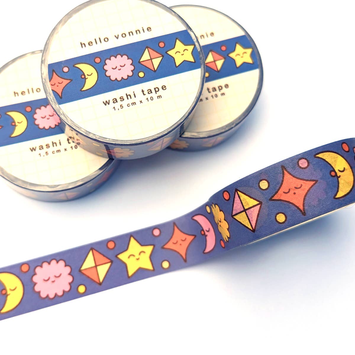 Washi Tape, Stern und Mond