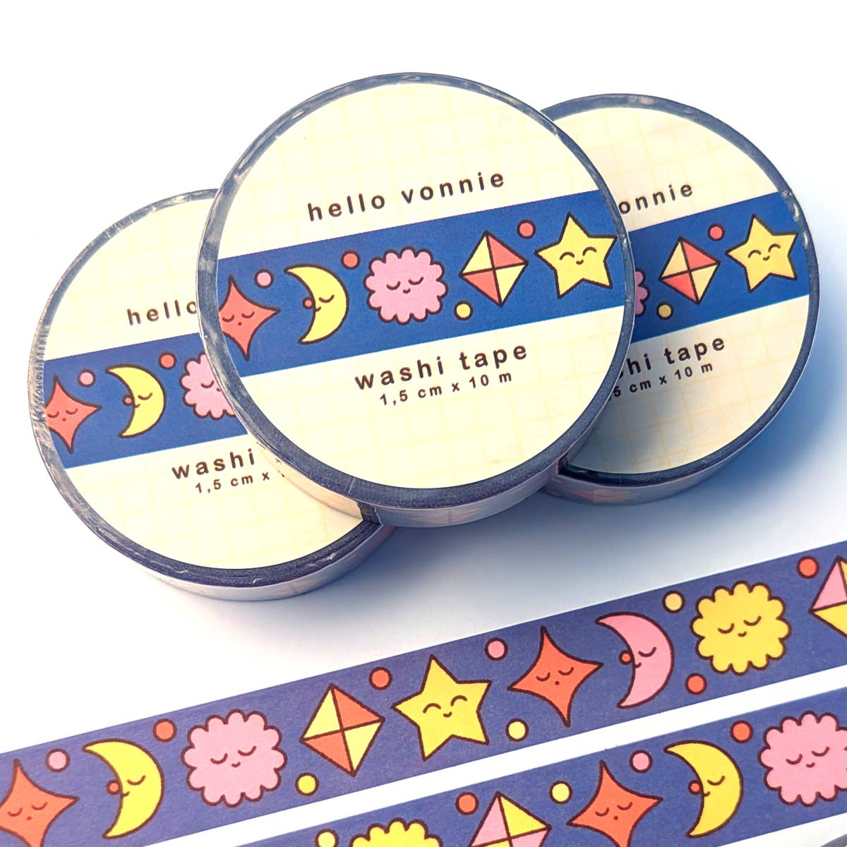 Washi Tape, Stern und Mond