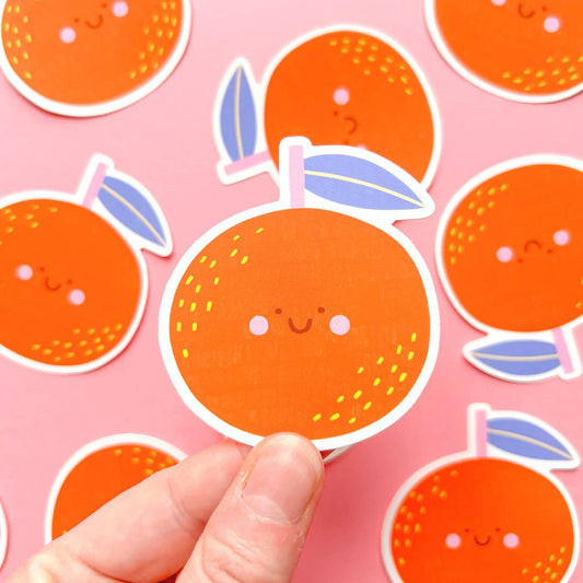 Aufkleber, Orange