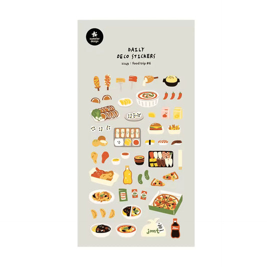 Kawaii Sticker, Food Trip
