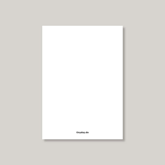 Postkarte ''Alphabet'' Flieder