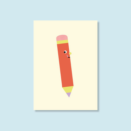 Postkarte ''Bleistift''
