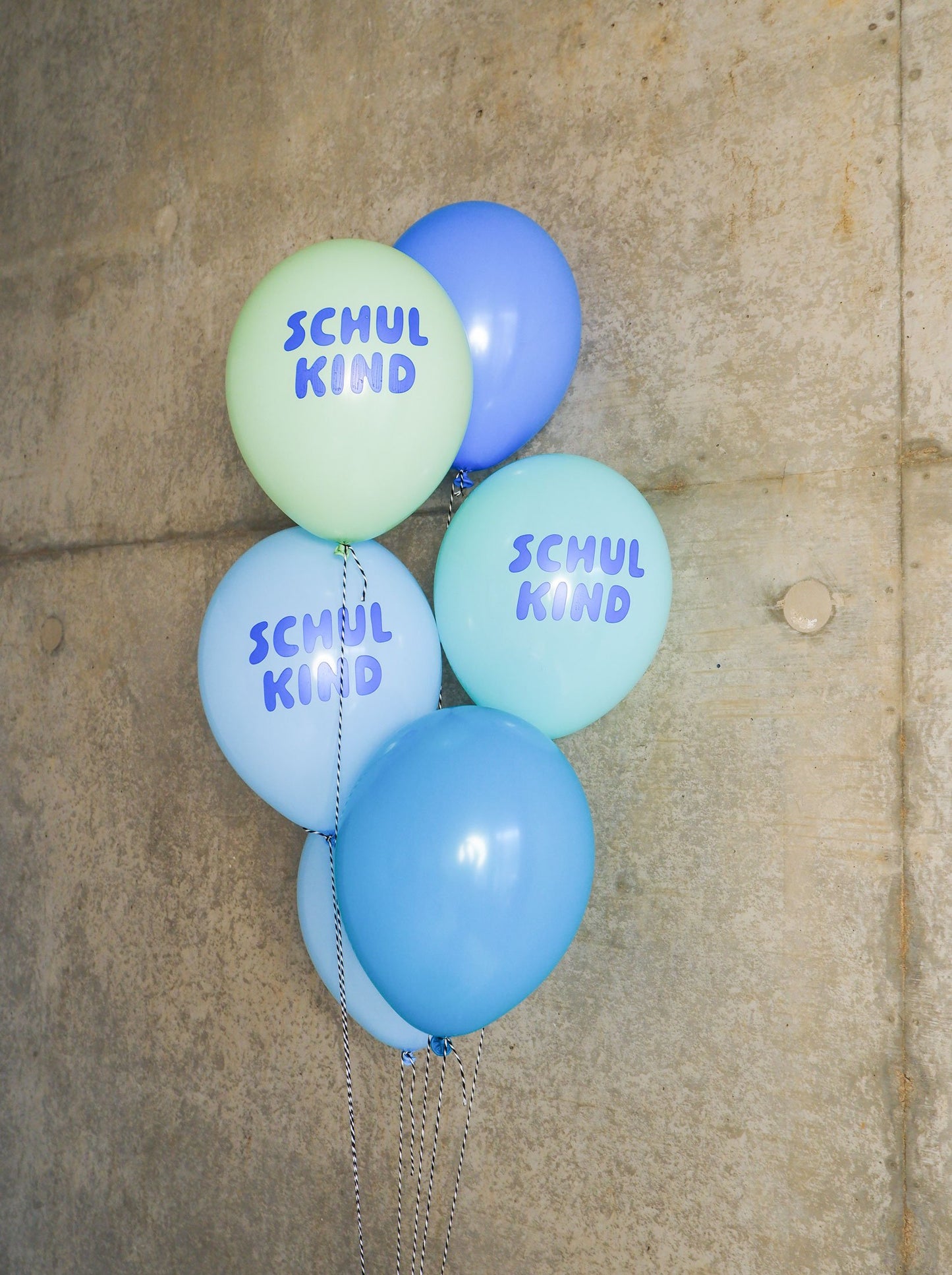 Schulkind Luftballons, Set mit 6, Blaumix