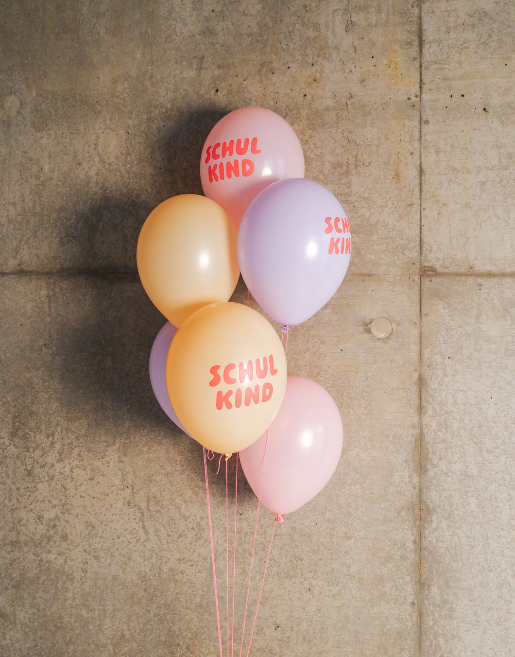 Schulkind Balloons, Set of 6, Pink Mix