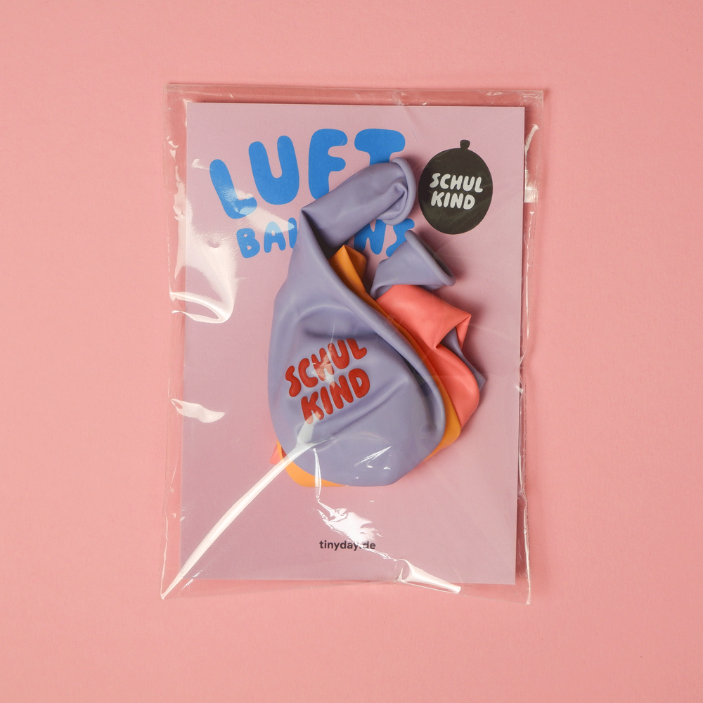 Schulkind Balloons, Set of 6, Pink Mix