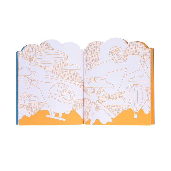 Colouring Book with Sitckers, Vehicles