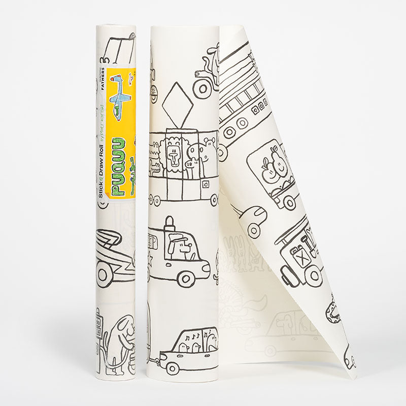 Kleben & Malen-Papierrolle, Fahrzeuge