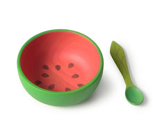 Load image into Gallery viewer, Bowl &amp; Spoon Set, Wally the Watermelon
