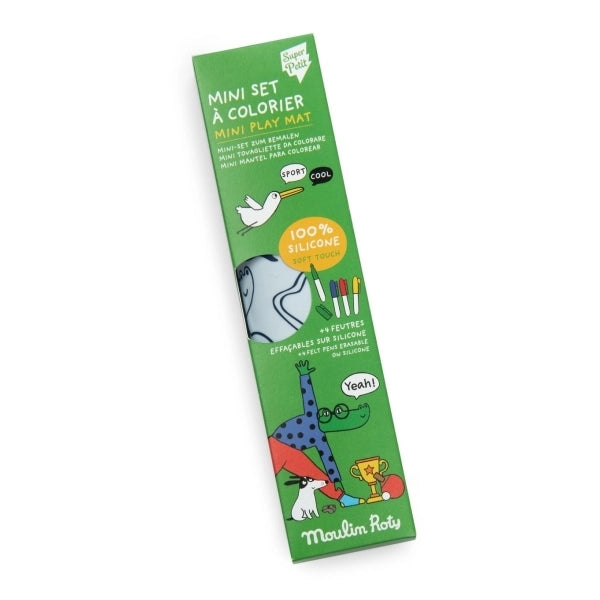 Washable Mini Colour-In Table Placemat Set, Loufoques