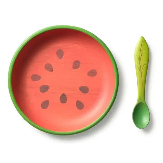 Teller- & Löffel-Set, Wally die Wassermelone