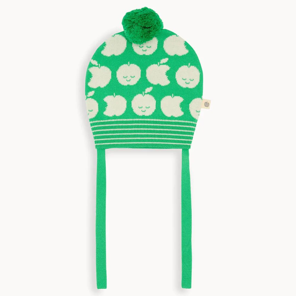 Knit Hat ''Green Apple'', GOTS