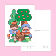 Load image into Gallery viewer, Postcard, Woodland Tea Party
