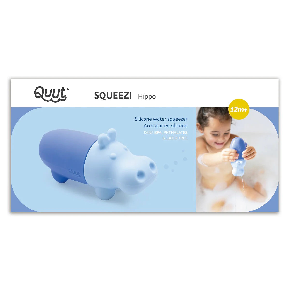 Bath Toy, Quut Squeezi Hippo