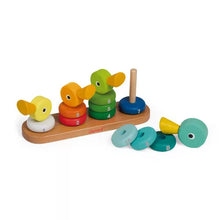 Lade das Bild in den Galerie-Viewer, Holz-Steckspielzeug „Zigolos Enten“
