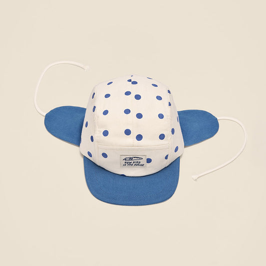 5 Panel Cap mit Ohren ''Wolly Polka Blue''