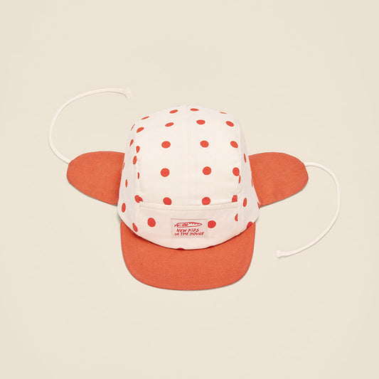 5 Panel Cap mit Ohren ''Wolly Polka Red''