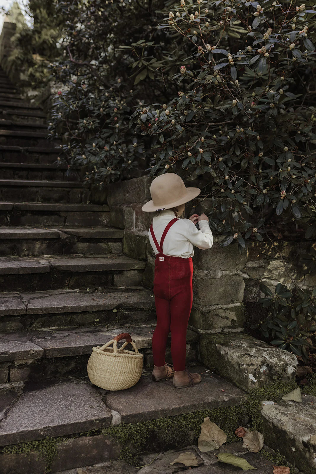 Footed Tights  ''Maple Leaf''