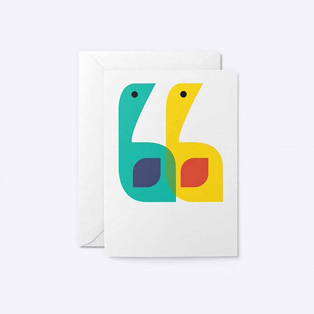 Greetings Card ''Birds''