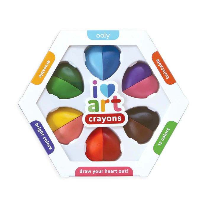 Erasable Crayons ''I Heart Art''