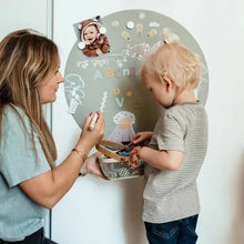 Load image into Gallery viewer, Magnetic Board Set &#39;&#39;Round Grey Green&#39;&#39;
