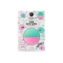 Load image into Gallery viewer, Twin Bath Bomb &#39;&#39;Pink &amp; Lagoon&#39;&#39;
