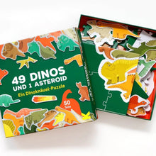 Load image into Gallery viewer, &#39;&#39;49 Dinos und 1 Asteroid&#39;&#39; Puzzle
