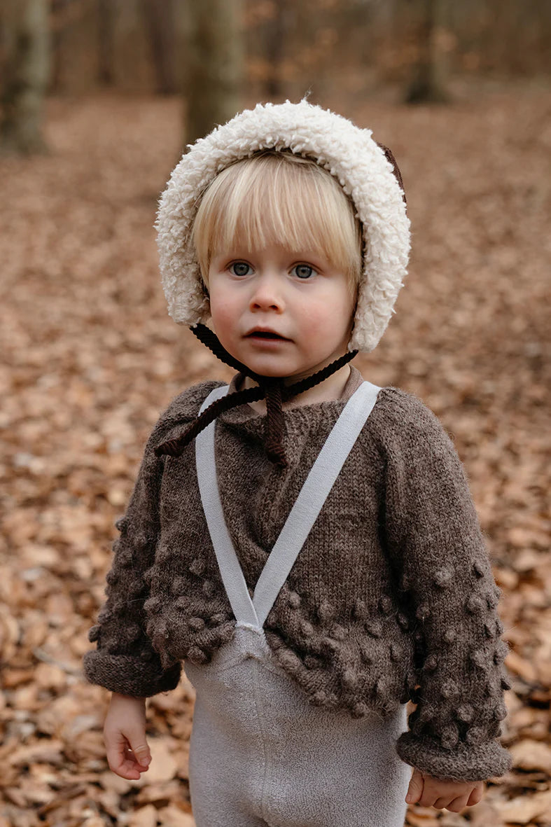 Teddy Warmy Fußstrumpfhose ''Pearl Grey''