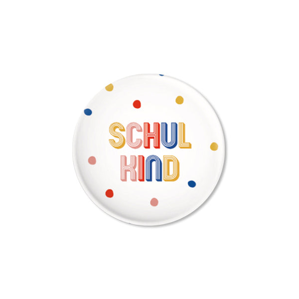 ''Schulkind'' Button, Polka Dot