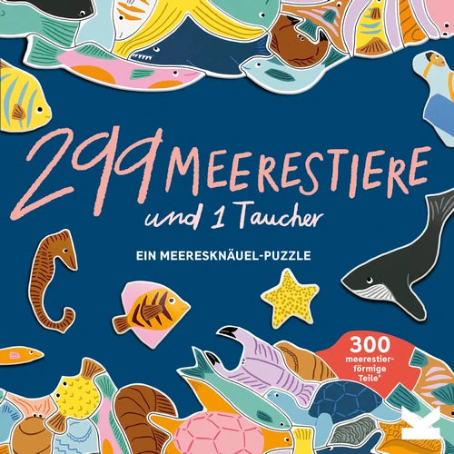 ''299 Meerestiere und 1 Taucher'' Puzzle