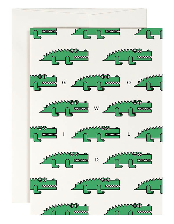 ''Crocodile Safari'' Greetings Card