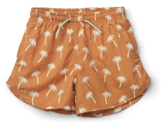 Children's Swimshorts ''Palms / Almond''