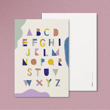 Load image into Gallery viewer, &#39;&#39;Alphabet&#39;&#39; Postcard
