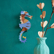 Load image into Gallery viewer, Wall Decoration &#39;&#39;Blue Ringlet Seahorse&#39;&#39;
