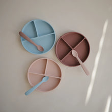 Load image into Gallery viewer, Silicone Baby Feeding Spoon Set &#39;&#39;Powder Blue&#39;&#39;

