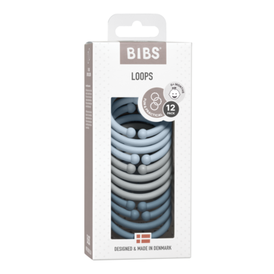 Bibs Loops 'Cloud, Baby Blue, Petrol'