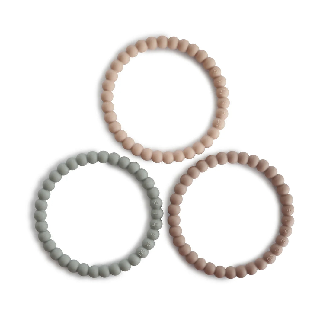 Pearl Teether Bracelet ''Clary Sage, Tuscany, Desert Sand''