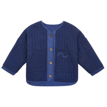 Load image into Gallery viewer, Button Up Quilted Boxy Jacket &#39;&#39;Navy&#39;&#39;
